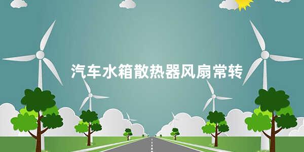 汽车水箱散热器风扇常转